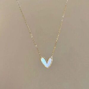 NWT White Heart Necklace